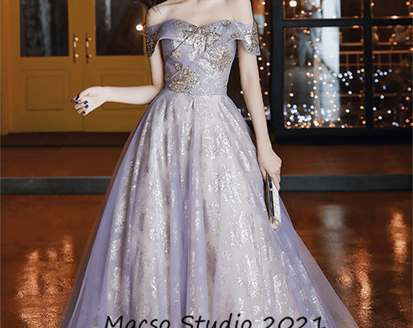 Luxury Dress Shiny Gown Evening Prom Party Dress Prom Dress Graduation Dress Women Wedding Dress Birthday Gown Annual Meeting Dress