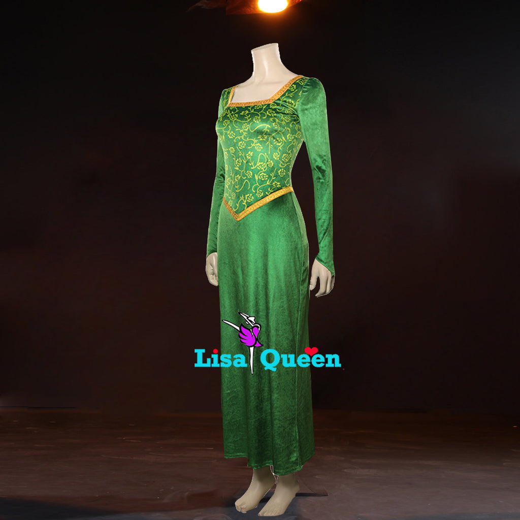Shrek Fiona Dress Outfits Halloween Shrek Fiona Princess Cosplay Costu – Mermaidcosplay Shrek Fiona Dress Outfits Halloween Shrek Fiona Princess Cosplay Costu – Mermaidcosplay
