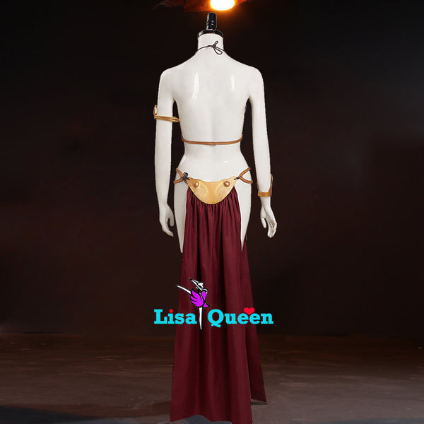 Cosplay Costume Slave Leia Metal Bikini Star Wars Return of the Jedi Leia