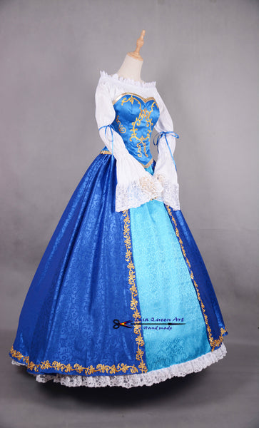 Ariel Princess Tangled Rapunzel embroidered dress Sleeping Beauty Princess Aurora Cosplay Costume