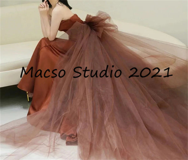 Small Fishtail Satin Dress Evening Prom Party Dress Women Wedding Dress Graduation Dress Prom Dress Birthday Gown Adult Ceremony Dress