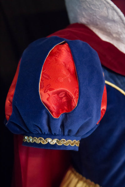 Exquisite DELUXE Adult Snow WHITE Teardrop Sleeve Gown/Cape/Bow Costume Custom Size