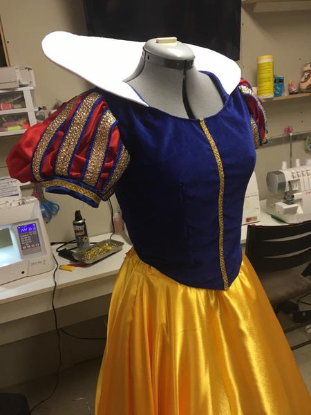 Snow White Princess Adult Costume Gown Dress Cosplay