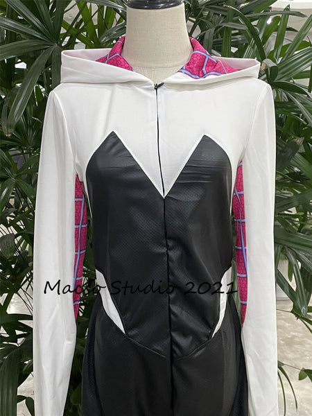 Spider Gwen Cos Woman Costume Full set Cosplay Handmade Cosplay Halloween Movie Cosplay Costume Party Cosplay Spider Man
