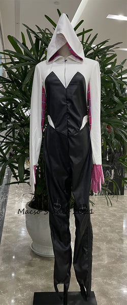 Spider Gwen Cos Woman Costume Full set Cosplay Handmade Cosplay Halloween Movie Cosplay Costume Party Cosplay Spider Man