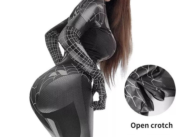 Spidergirl Cosplay Costume Crotchless Available