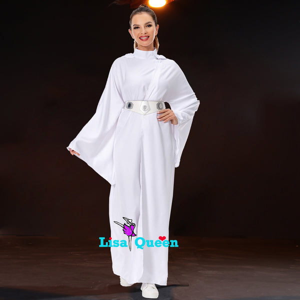 Star Wars Leia White Dress Princess Leia Cosplay Costume – Mermaidcosplay