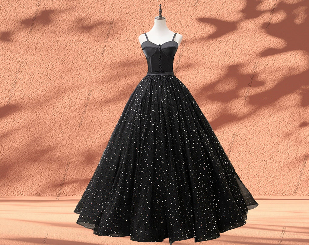 Starry Black Dress Tulle Prom Dress Women Wedding Dress Black Tulle Dr Mermaidcosplay Starry Black Dress Tulle Prom Dress Women Wedding Dress Black Tulle Dr Mermaidcosplay