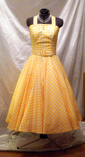 50s Gingham Summer Dress