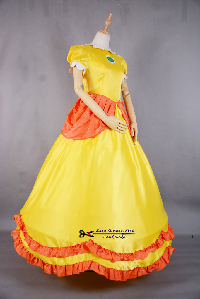Cosplay Dress Daisy costume Super Mario Princess Daisy Mermaidcosplay Cosplay Dress Daisy costume Super Mario Princess Daisy Mermaidcosplay