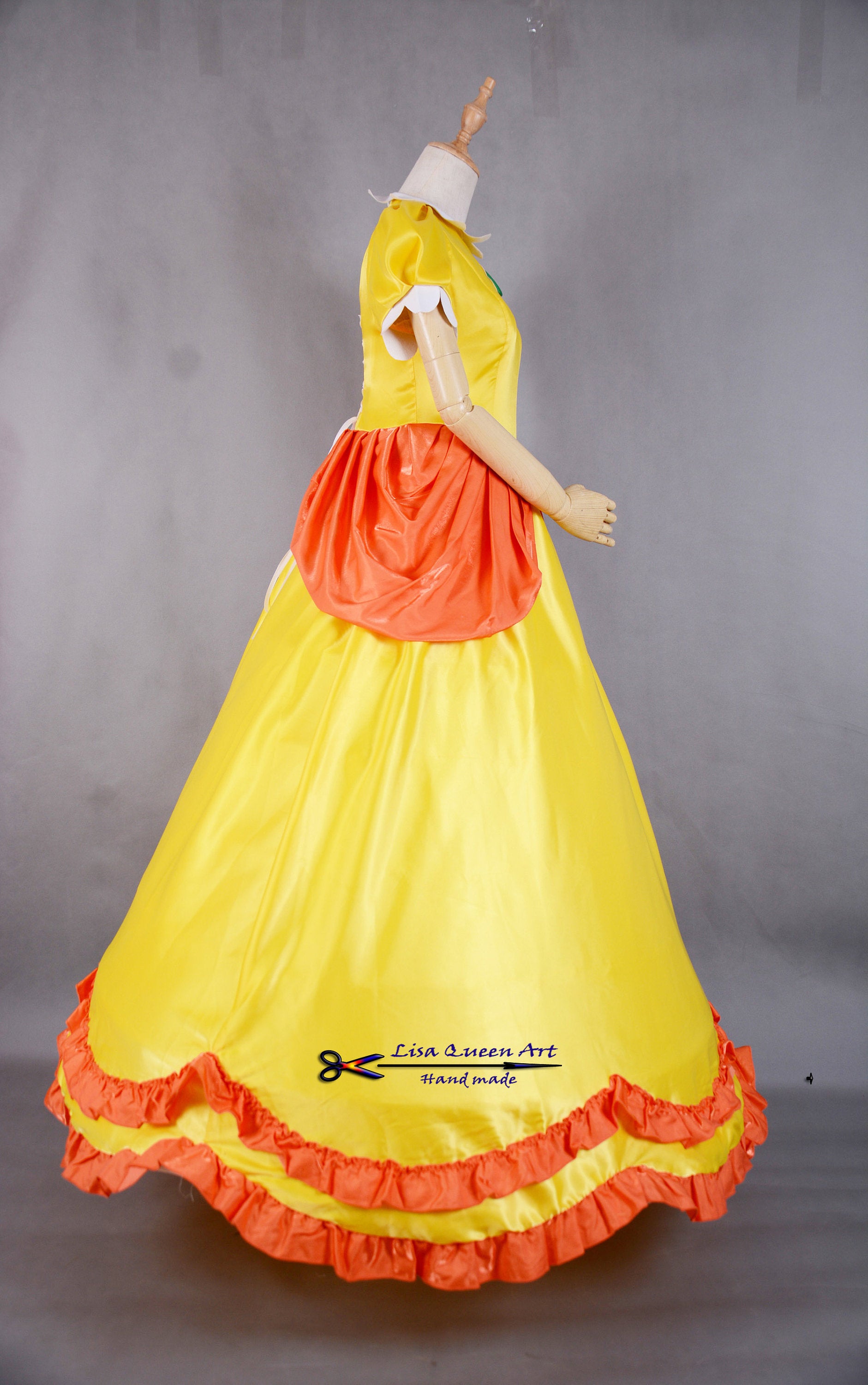 princess daisy dress Cosplay costume Super Mario Daisy – Mermaidcosplay a layered orange peplum Color:Ivory Petit Crochet SCH004208_DP_XXXL How to Throw the