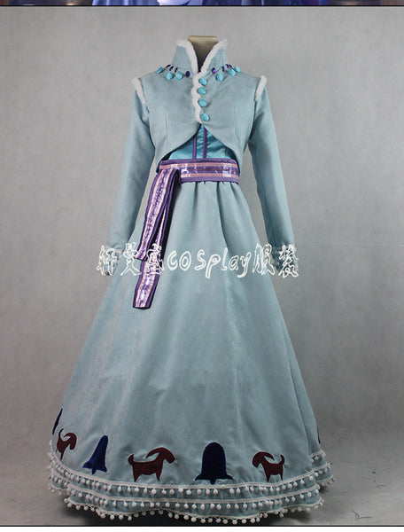 Princess Anna Winter Adventure Outfit Cosplay Costume