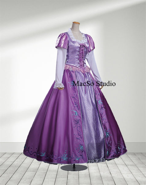 Tangled Rapunzel Cosplay prom dress Purple gown Cosplay ball gown Women Cosplay prom dress Party Dress Girls Cosplay Costume
