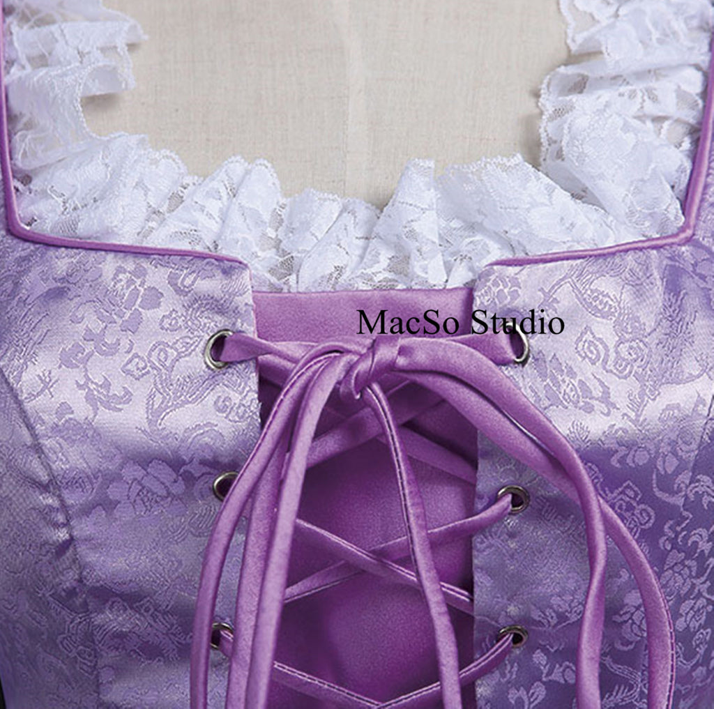 Tangled Rapunzel Cosplay prom dress Purple gown Cosplay ball gown Wome Mermaidcosplay Tangled Rapunzel Cosplay prom dress Purple gown Cosplay ball gown Wome Mermaidcosplay