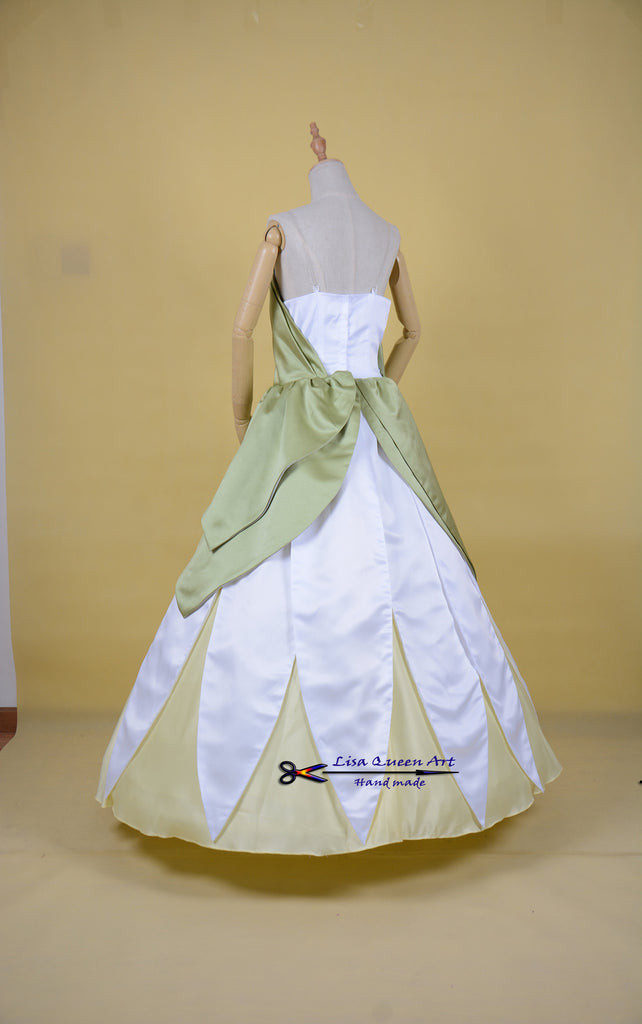 frog princess wedding dress Tiana for Girls Green Fairy Birthday Party Fancy Dresses Halloween Elf Costume Outfits with Accessories (5-6T) : Clothing, Shoes & Jewelry shimmering beadwork Tiana cosplay costume The Frog