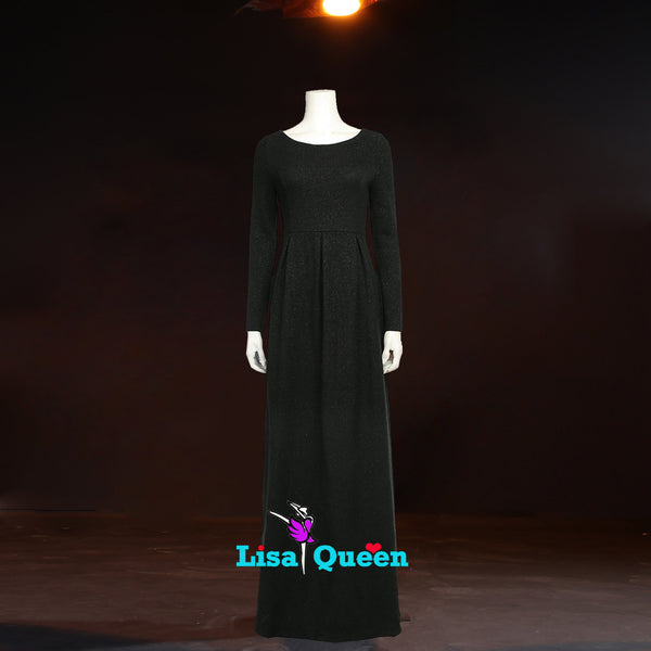 Women's Cosplay Costume The Last Jedi Princess Leia Black Coat Dress