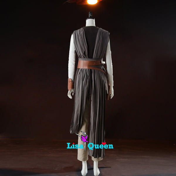Cosplay Costume Star Wars 8 Copslay Outfit The Last Jedi Rey Outfit Ver 2