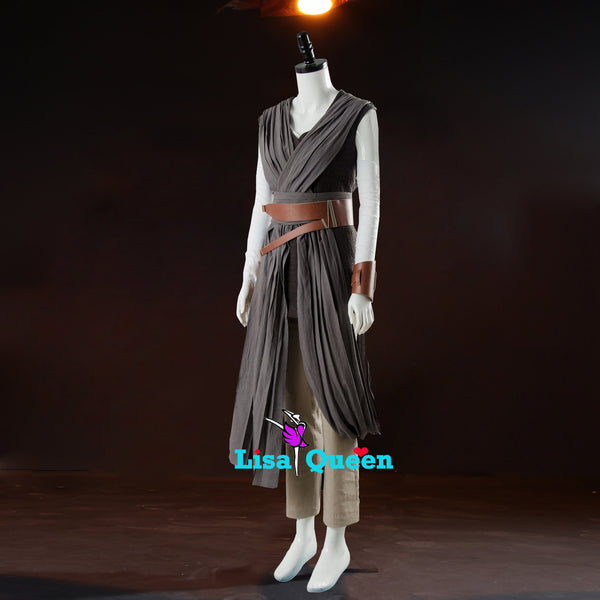 Cosplay Costume Star Wars 8 Copslay Outfit The Last Jedi Rey Outfit Ver 2