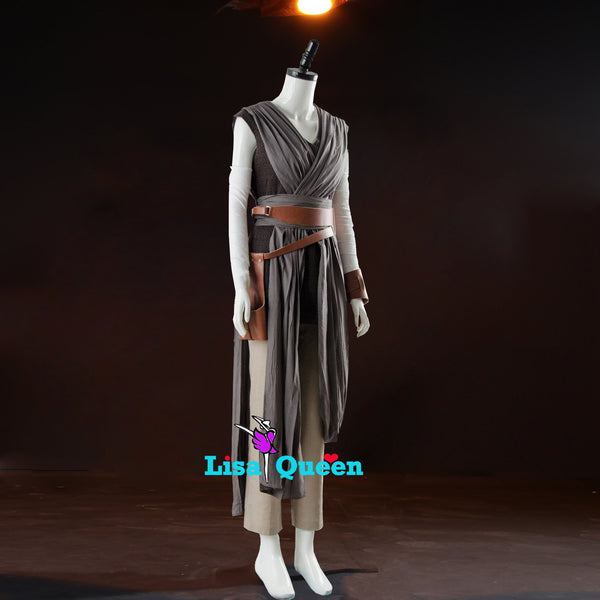 Cosplay Costume Star Wars 8 Copslay Outfit The Last Jedi Rey Outfit Ver 2