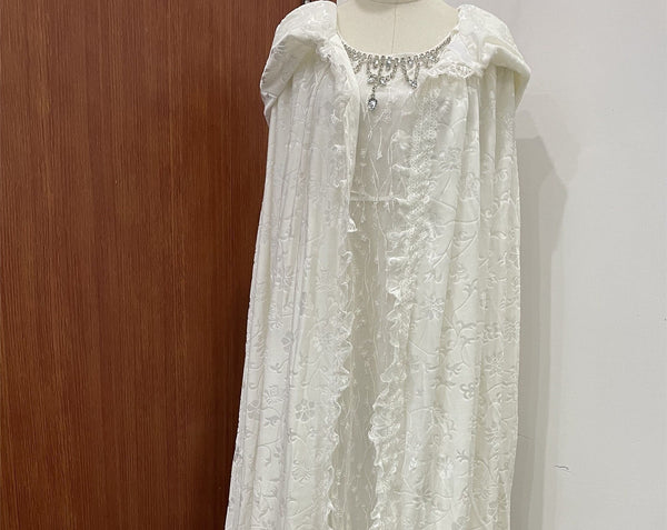 The Lord of the Rings Cosplay Galadriel Cosplay Clothing Set Magician Cosplay Cosplay Dress And Cloak For Kids And Adults Halloween COS