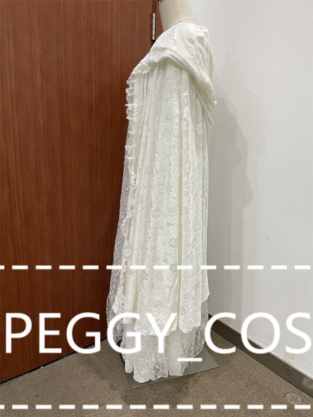 The Lord of the Rings Cosplay Galadriel Cosplay Clothing Set Magician Cosplay Cosplay Dress And Cloak For Kids And Adults Halloween COS