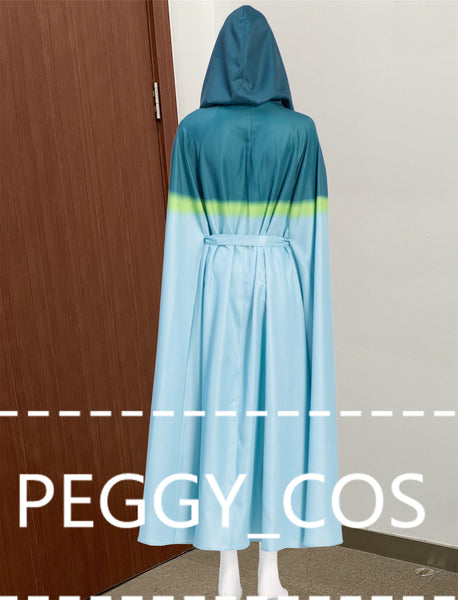 Thor Love and Thunder Cosplay Costume Blue COS Cloak For Women One Size Cloak Halloween Cosplay Costume Custom Size