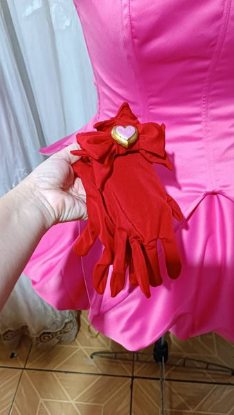 Cosplay Tokyo mew mew Ichigo Momomiya costume adult pink dress tail and ears MADE to ORDER magical girls