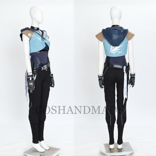 Valorant Jett Cosplay Costume Halloween Game Outfit