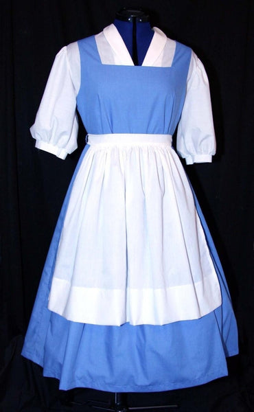 BELLE Provincial Village Costume Blue ADULT Size w/Bow MOM2RTK Cosplay