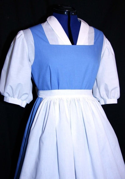 BELLE Provincial Village Costume Blue ADULT Size w/Bow MOM2RTK Cosplay