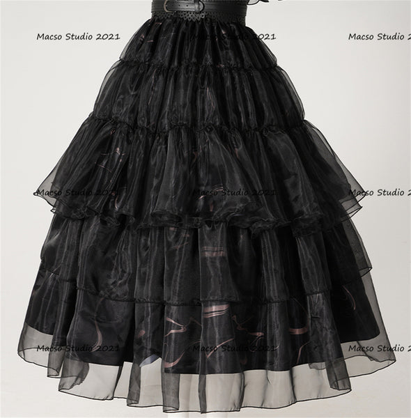 Wednesday Addams Black prom Dress Halloween Cosplay Costume Handmade Ball Gown Women Costume Adult Women Cosplay Halloween Cosplay Costume