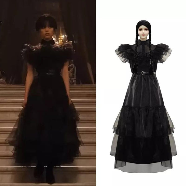 Wednesday Addams Cosplay Dress