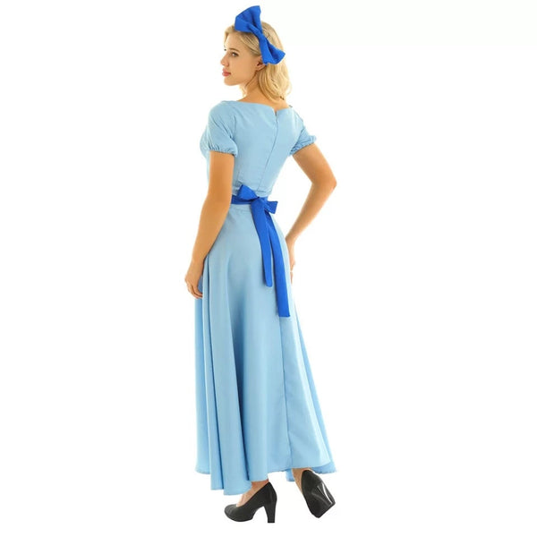 Wendy Peter Pan Cosplay Dress Blue