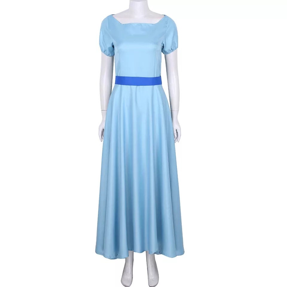 Wendy Peter Pan Cosplay Dress Blue – Mermaidcosplay
