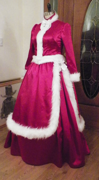 White Christmas Carolers Dickens Victorian Dress