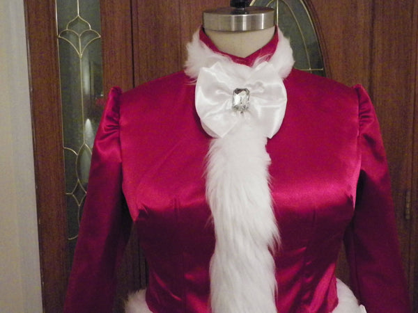 White Christmas Carolers Dickens Victorian Dress