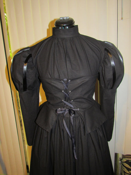 Wicked Witch Costume Cosplay Dress Belt Cape Hat for Teens Adults