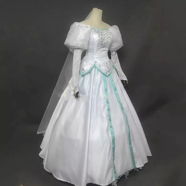 Princess Ariel cosplay costume Ariel White costume Dress
