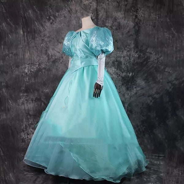 Ariel Little Mermaid Cosplay Dress ariel green costume dress