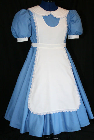 Alice maid Cosplay Costume Halloween baby kids adult Apron costume dress