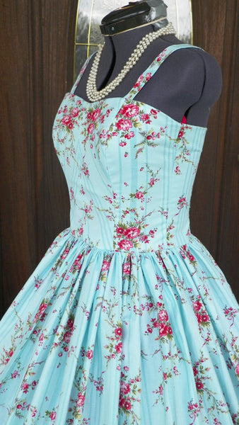 Vintage inspired wedding bridal bridesmaid halter beach sundress