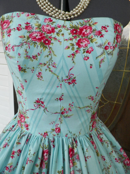 Vintage inspired wedding bridal bridesmaid halter beach sundress