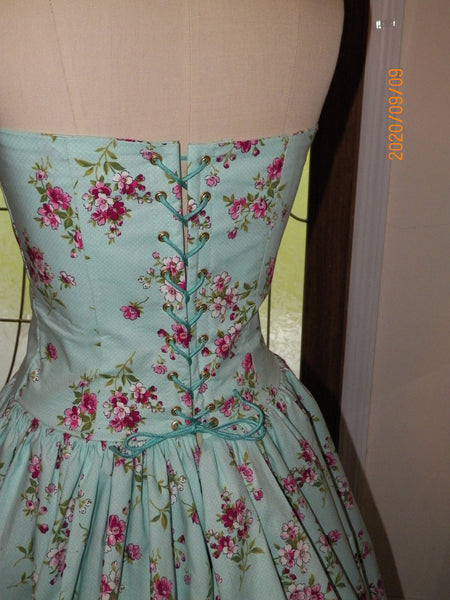 Vintage inspired wedding bridal bridesmaid halter beach sundress