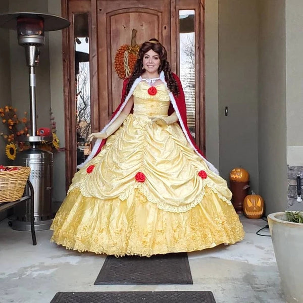 Belle Costume Beauty and the Beast Cosplay Costume Belle Adult Unique Costume