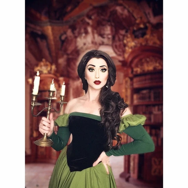 Library Green Belle Dress Belle Costume Inspired Beauty and The Beast