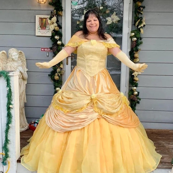 Belle Dress Belle Costume Adult from Beauty and the beast Costume