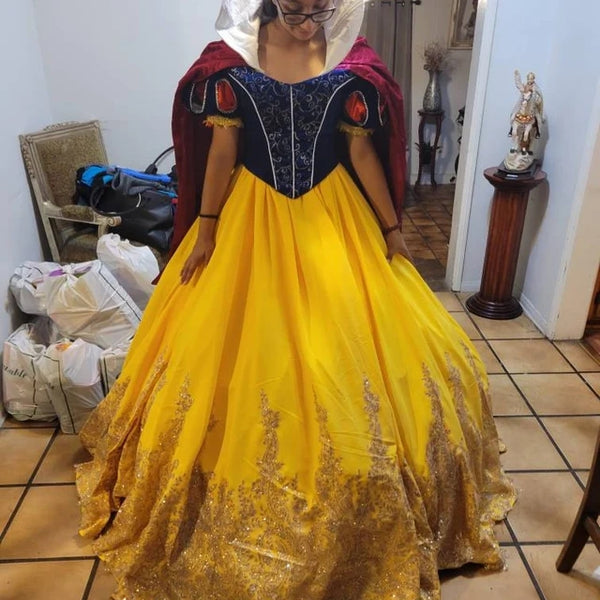 Snow White Royal Inspired Princess Ballgown Adult Snow White Costume