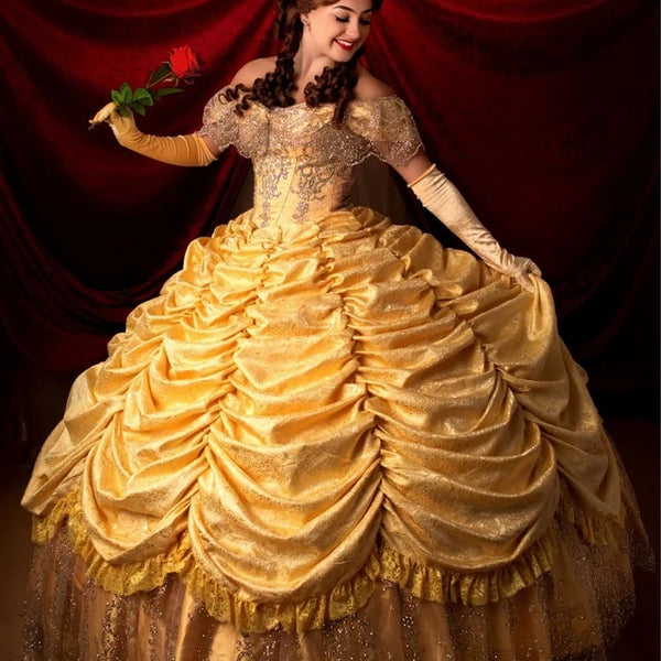 Belle Costume Beauty and the Beast Belle Adult Costume Inspired Dress Big Gown Belle