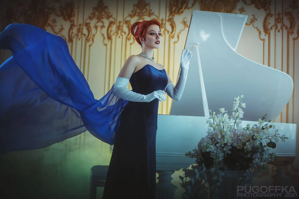 Anastasia opera Blue Dress, Princess Anya cosplay dress, adult halloween costume