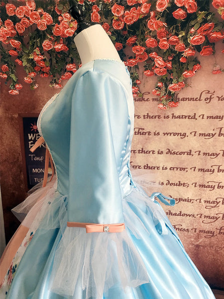 Erika Blue Dress Cosplay Costume